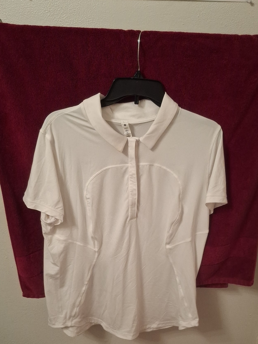 lululemon Quick-Drying Short-Sleeve Polo Shirt *Curved Hem Short Sleeve Collared